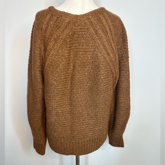 Sz S Universal Thread ballon sleeve rust terracotta sweater oversized - Picture 5 of 7